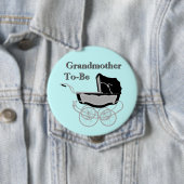 ヴィンテージPram祖母の赤ちゃんシャワーボタン 缶バッジ (インサイチュ)