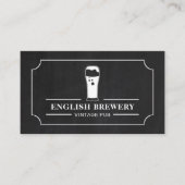 ヴィンテージPub Chalkboard, Pub/Brewery 名刺 (正面)