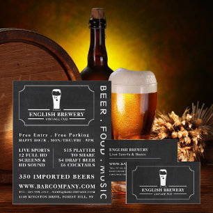 ヴィンテージPub Chalkboard, Pub/Brewery 広告's チラシ