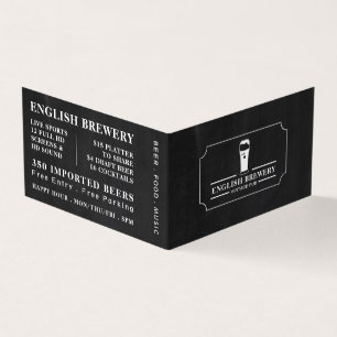 ヴィンテージPub Chalkboard, Pub/Brewery,詳細 名刺