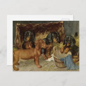 ヴィンテージPupsはがき ポストカード (正面/裏面)