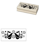 ヴィンテージPyrexパターン – 友情（2鳥） ラバースタンプ (押印)