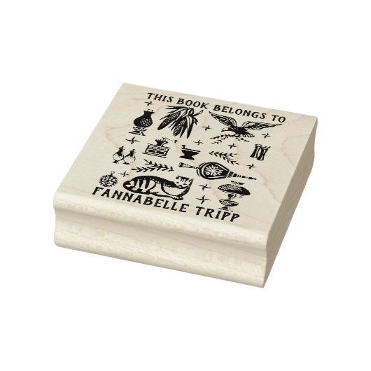 ヴィンテージPyrex Pattern – 初期アメリカ語(コロニアル) ラバースタンプ (スタンプ)