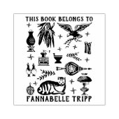 ヴィンテージPyrex Pattern – 初期アメリカ語(コロニアル) ラバースタンプ (インプリント)