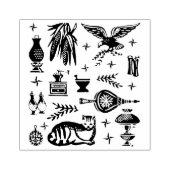 ヴィンテージPyrex Pattern – 初期アメリカ語（コロニアル） ラバースタンプ (インプリント)