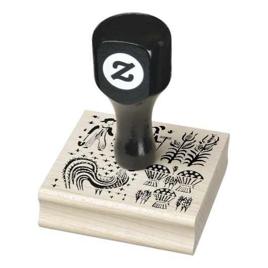 ヴィンテージPyrex Pattern - Butterprint (Amish農家) ラバースタンプ (スタンプ)