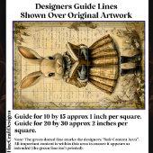 ヴィンテージRabbit & Open Book読のCT7デクページ 薄葉紙