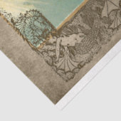 ヴィンテージRhinegold人魚のファンタジーの分離 薄葉紙 (詳細)