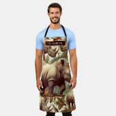 ヴィンテージRhinoシームレス エプロン (着用した状態)