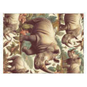 ヴィンテージRhinoシームレス テーブルクロス (正面(横))