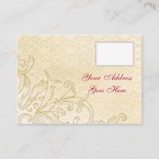 ヴィンテージRSVPカード エンクロージャーカード (正面)