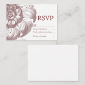 ヴィンテージRSVPカード エンクロージャーカード (正面/裏面)