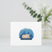 ヴィンテージRVキャンパーオートホーム ポストカード (スタンド正面)