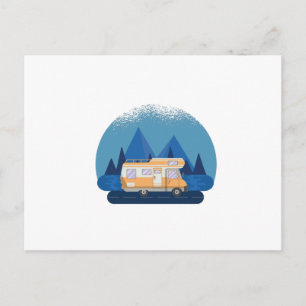 ヴィンテージRVキャンパーオートホーム ポストカード