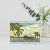 ヴィンテージS.S.フロリダ州ハバナ製船はがき ポストカード (スタンド正面)