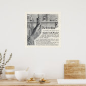 ヴィンテージSanitol Tooth Powder Ad 1906 ポスター (キッチン)