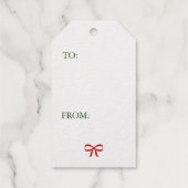 ヴィンテージSANTA実在フォイル金ゴールドギフトラベル ギフトタグ (裏面)