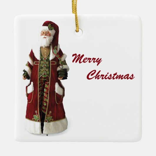 **ヴィンテージSANTA** セラミックオーナメント (正面)