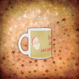 ヴィンテージSanta:魔法と思い出が絡み合う場所 フロストグラスマグカップ