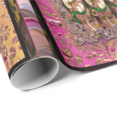 ヴィンテージSanta Chocolatesおもしろいクリスマス30" x 6' ラッピングペーパー (ロールコーナー)