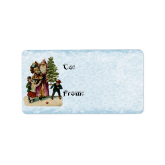 ヴィンテージSanta Clause Present Giftラベル ラベル
