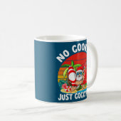 ヴィンテージSanta No Cookies Just Cocktails Christmas コーヒーマグカップ (正面右)