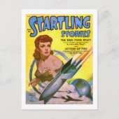 ヴィンテージSCI漫画驚くべきストーリーのはがき ポストカード (正面)