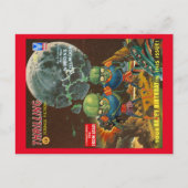 ヴィンテージSCI-FIハッピーバースデーメッセージ葉書 ポストカード (正面)