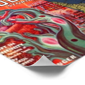 ヴィンテージSci Fiパルプフィクションがコラージュをカバー ポスター (角)