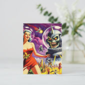 ヴィンテージSci-Fiピンアップ ポストカード (スタンド正面)