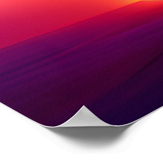 ヴィンテージSci-Fi宇宙飛行士オートバイジャンプレトロ ポスター (角)