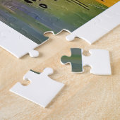 ヴィンテージSci-Fi漫画カバーArt Womanテンプレート ジグソーパズル (側面)