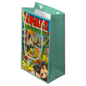 ヴィンテージSCI FI 50s漫画ブックカバー スモールペーパーバッグ (正面アングル)