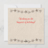 ヴィンテージSCOTTIE犬クリスマスカード シーズンカード (裏面)