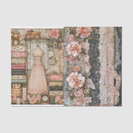 ヴィンテージSeamstress 2デコペティッシュペーパー 薄葉紙