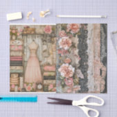 ヴィンテージSeamstress 2デコペティッシュペーパー 薄葉紙 (クラフト)