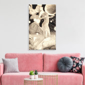 ヴィンテージSFの星と惑星パルプ キャンバスプリント (インサイチュ (リビング))