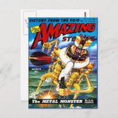 ヴィンテージSFアートメタルモンスター ポストカード (正面/裏面)