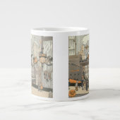 ヴィンテージSFアーバンパリ、スチームパンク ジャンボコーヒーマグカップ (正面)