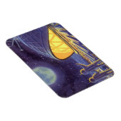 ヴィンテージSFエイリアンのBlue Planet Moon マグネット (右側)