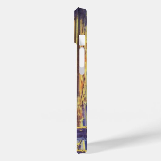 ヴィンテージSFエイリアンのBlue Planet Moon Case-Mate iPhoneケース (裏面 / 左)