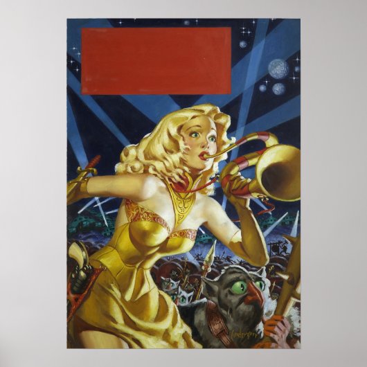 ヴィンテージSFエイリアンモンスターズ ポスター (正面)