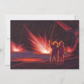 ヴィンテージSFエイリアンレッドプラネット爆発 (正面)