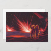 ヴィンテージSFエイリアンレッドプラネット爆発 (正面/裏面)