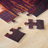 ヴィンテージSFエイリアンレッドプラネット爆発 ジグソーパズル (側面)