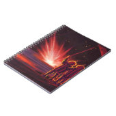 ヴィンテージSFエイリアンレッドプラネット爆発 ノートブック (左側)