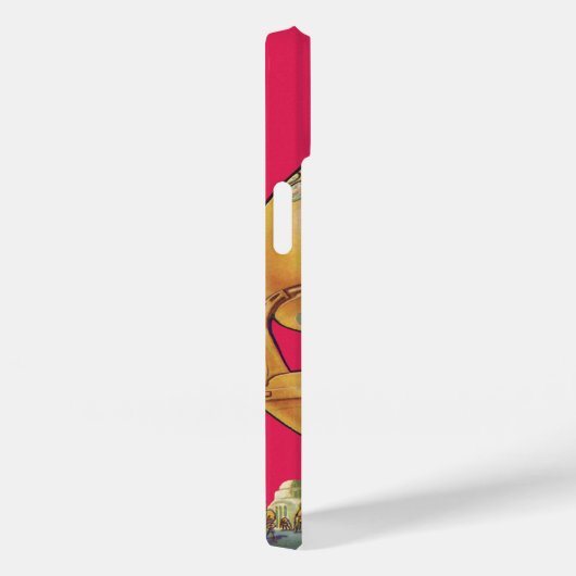 ヴィンテージSFエイリアンロボットが人間を捉える Case-Mate iPhoneケース (裏面 / 右)