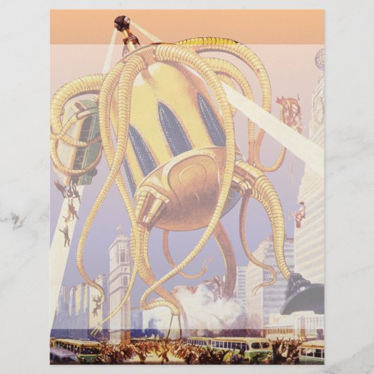 ヴィンテージSFエイリアン戦争タコ (正面)