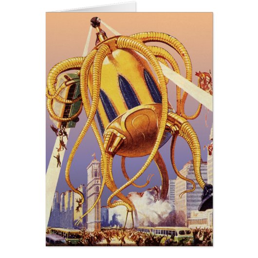 ヴィンテージSFエイリアン戦争タコ (正面)