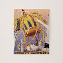 ヴィンテージSFエイリアン戦争タコ